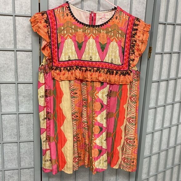 Siddhartha Bansal Sanya Ruffled Blouse, Women’s Size XS - Picture 3 of 8